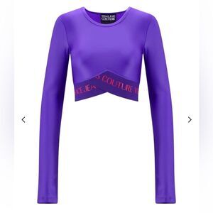 Versace Jeans Couture Logo Top spandex athletic futuristic FWRD Revolve